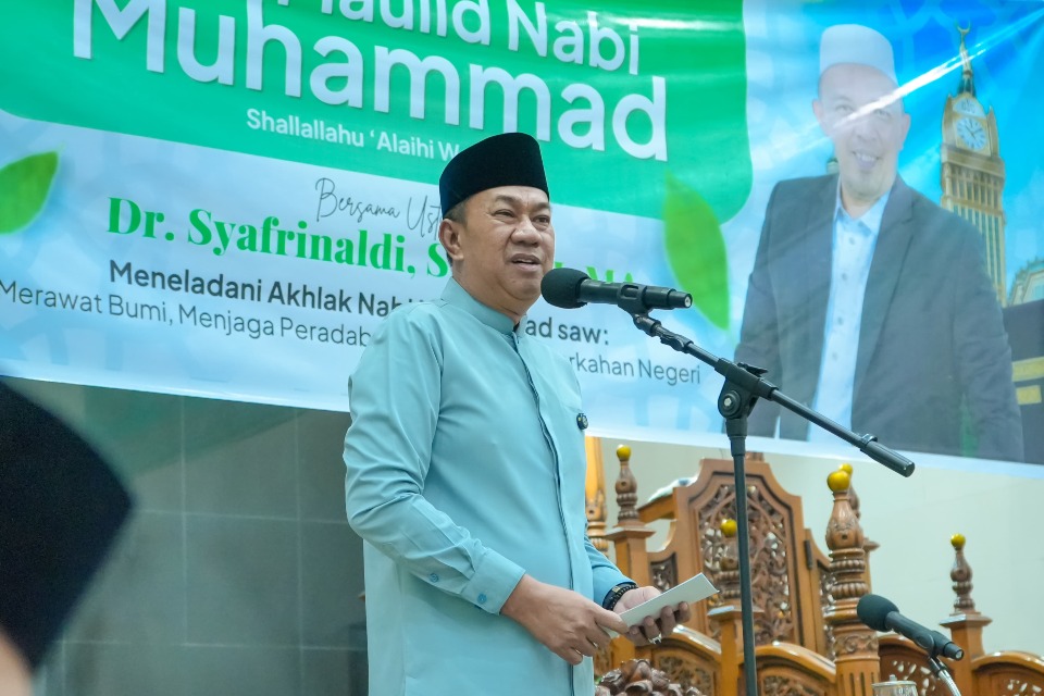 image Maulid Nabi di Meranti, Wabup Muzamil Ajak Warga Teladani Akhlak Rasulullah dan Jaga Lingkungan