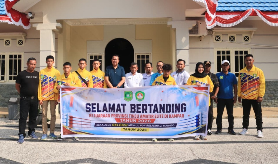 image Wabup Muzamil Lepas Kontingen Tinju Meranti ke Kejurprov 2026