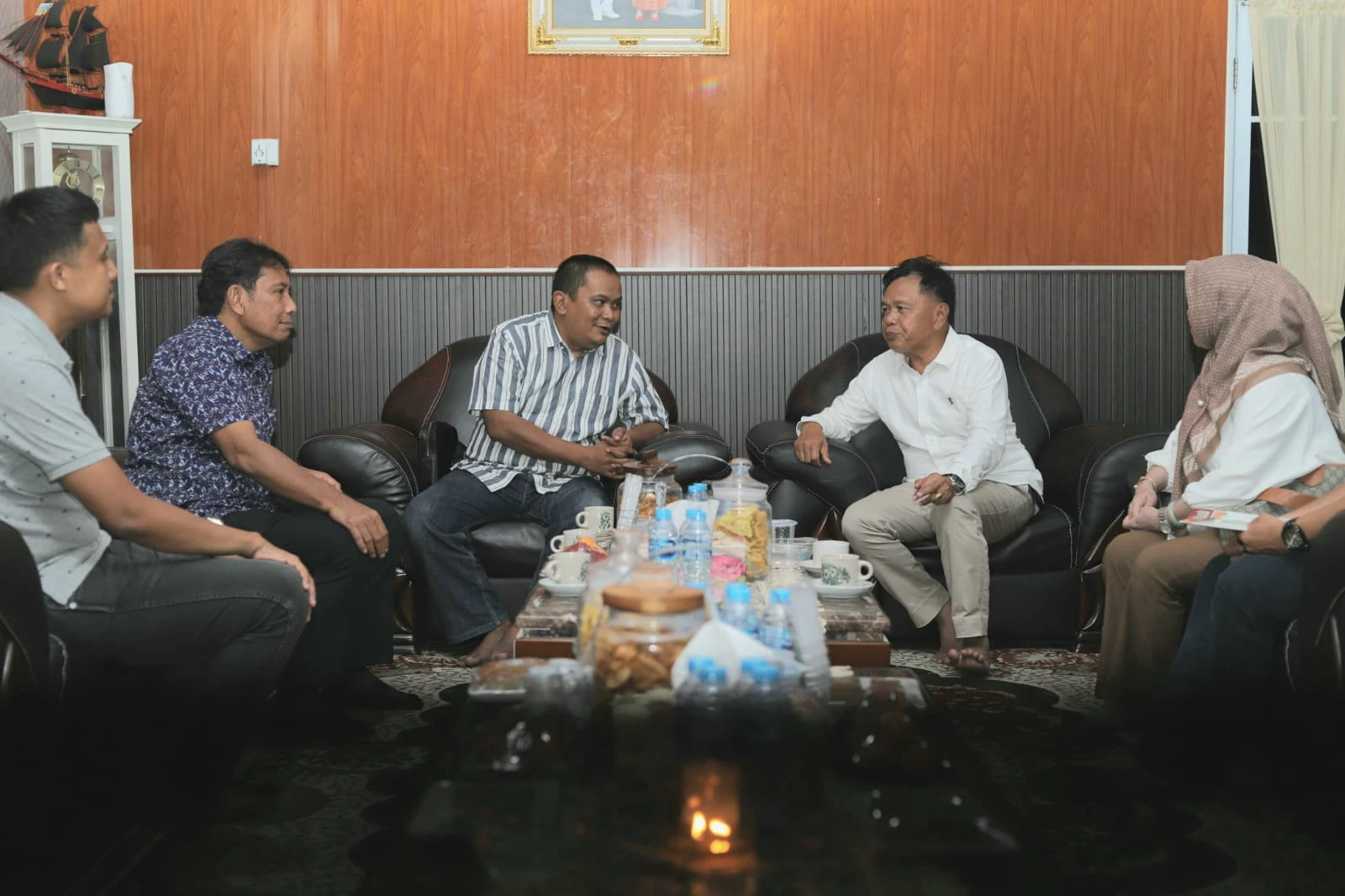 H Asmar menerima kunjungan Auditor Perwakilan Badan Pengawasan Keuangan dan Pembangunan (BPKP) Provinsi Riau