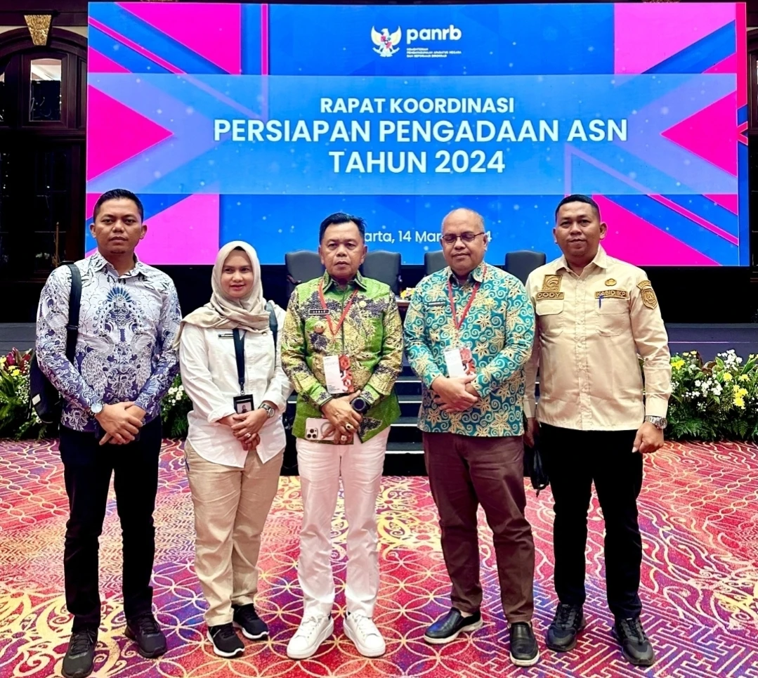 Plt Bupati H. Asmar Mengikuti Rakor Persiapan Pengadaan ASN 2024