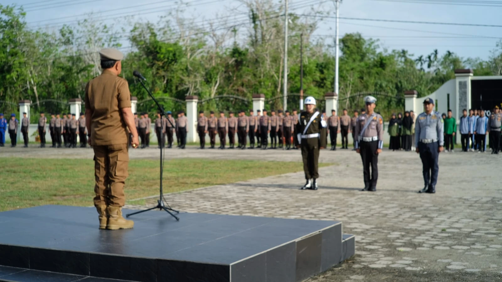 Plt Bupati Asmar Pimpin Apel Gelar Pasukan Operasi Lancang Kuning
