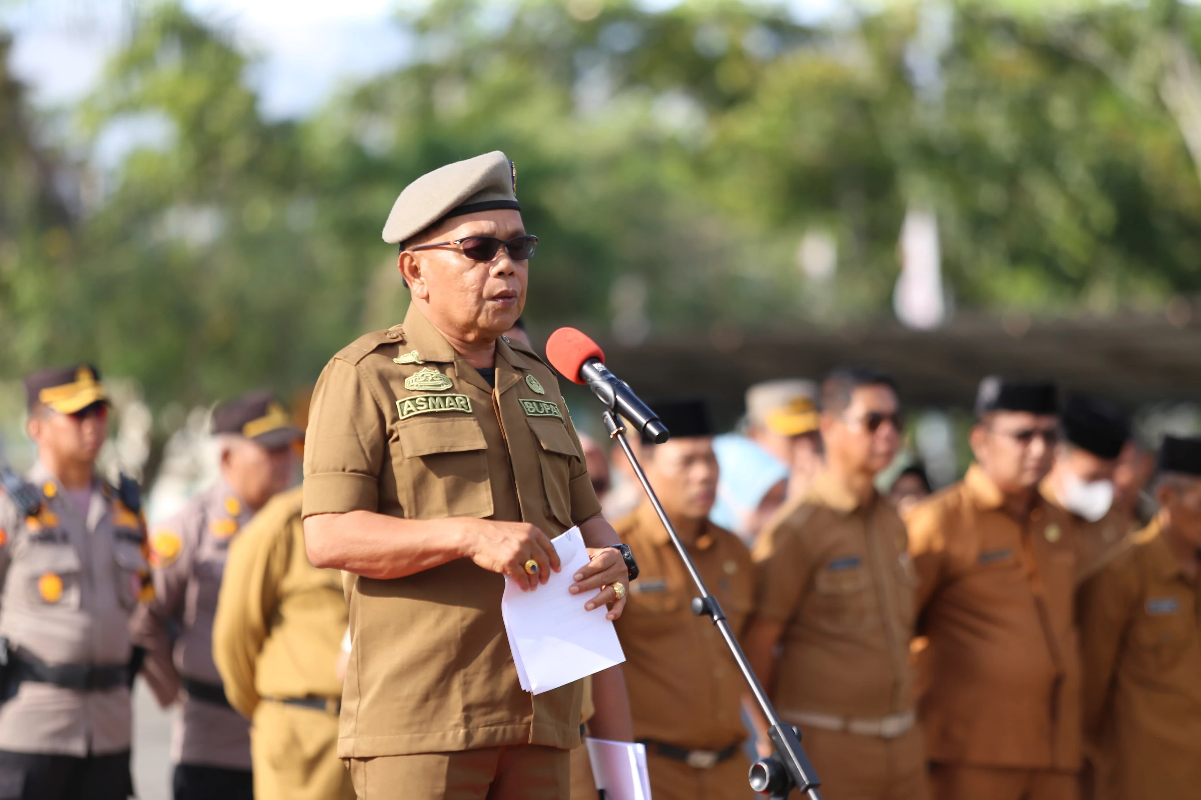 Plt Bupati Asmar Pimpin Apel Siaga Karhutla