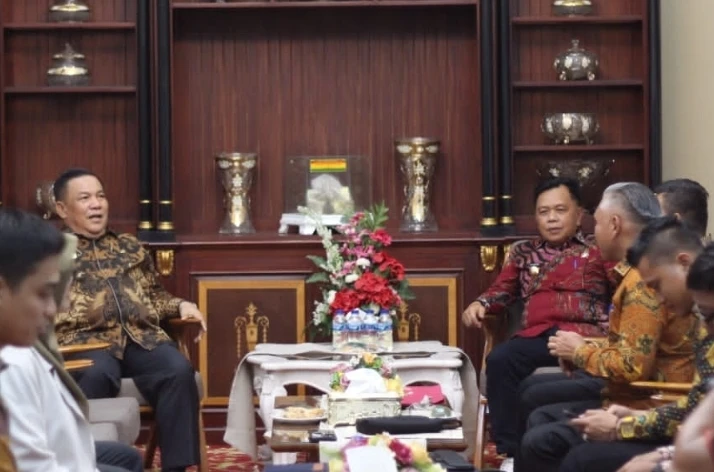 Plt. Bupati H. Asmar Melakukan pertemuan dengan pj. Gubernur Riau