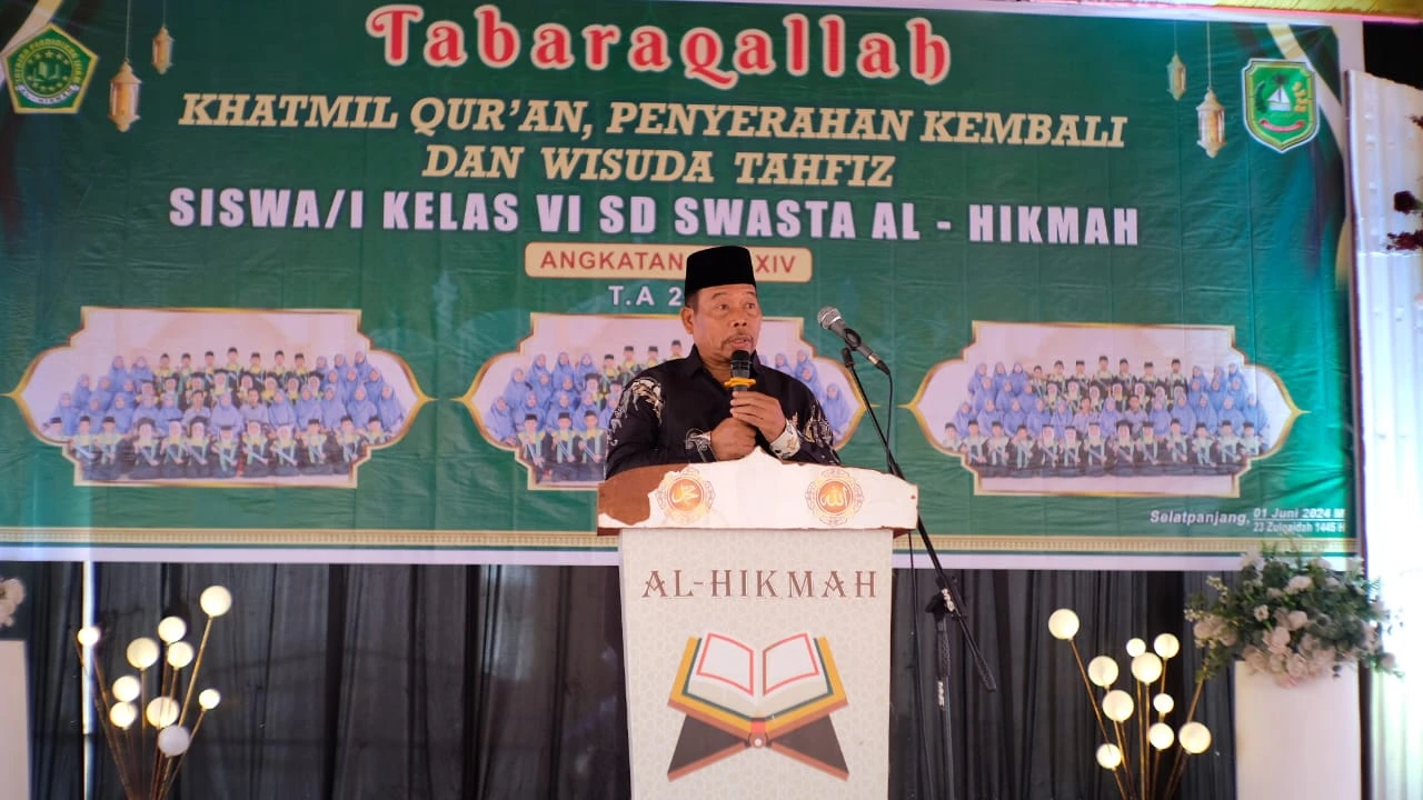 Asisten I Setdakab Meranti Hadiri Perpisahan Siswa SD Islam Al Hikmah