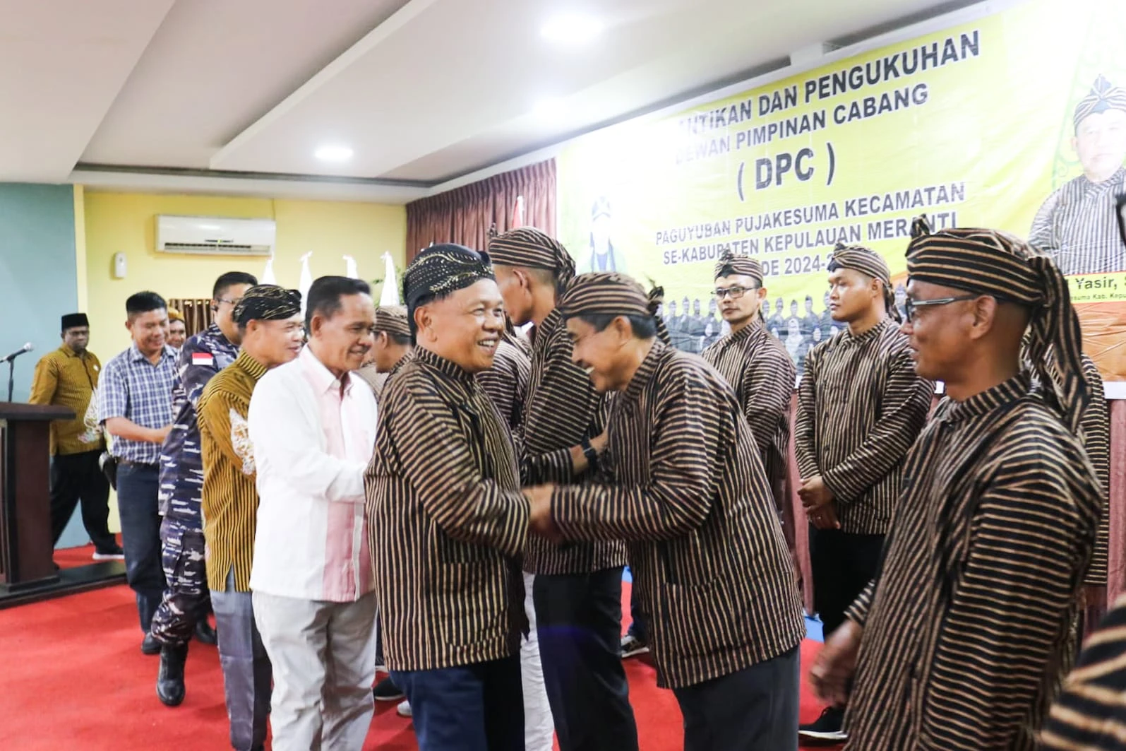 Plt. Bupati H. Asmar menghadiri Pelantikan Dpc Pujakusuma Sekabupaten Kepulauan Meranti