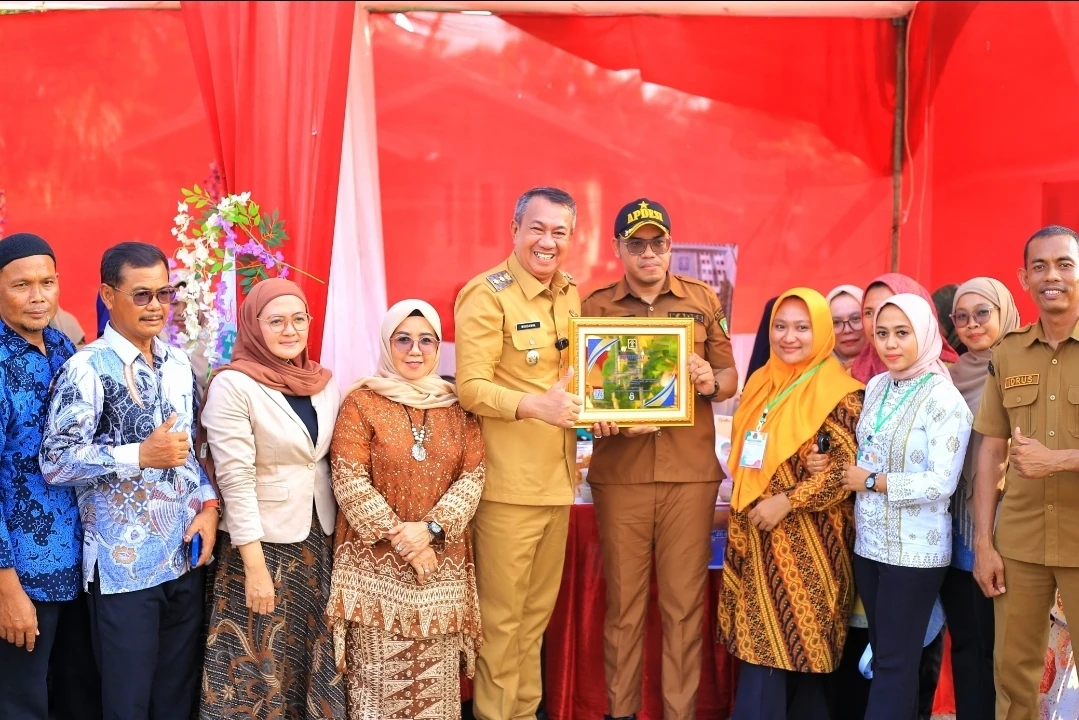 Wakil Bupati Kepulauan Meranti, Muzamil Baharuddin, menghadiri Expo Desa 2025 dalam rangka HUT ke-45 Desa Bagan Melibur